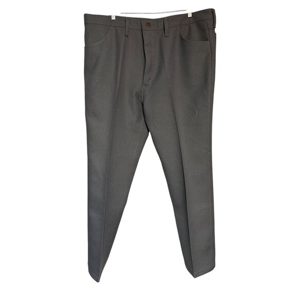 Wrangler Mens Gray Classic Fit Inseam Waist Polyester Vintage Retro Cowboy Wear - Picture 1 of 7